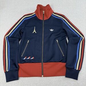 Adidas Originals Paris 2006 Track Jacket Womens S Navy Red Blue Gold Rare